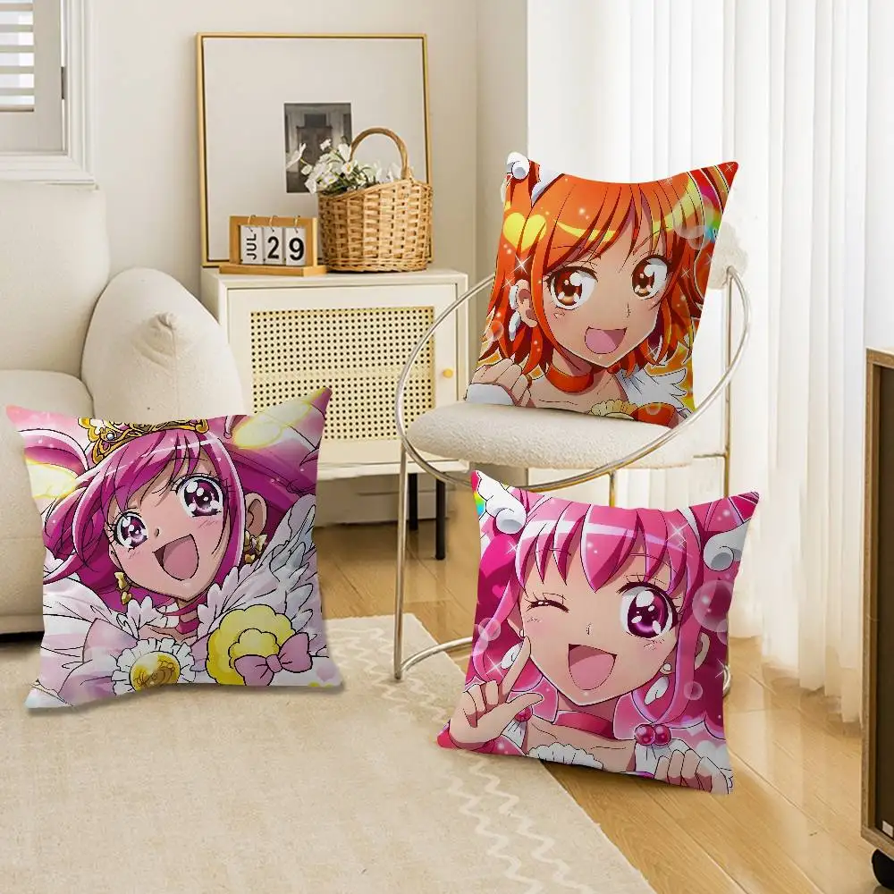 

Smile Precure Anime Personalized Pillow Dust Cover Bedroom Kids Party Decoration Pillowcase Birthday Children Gift