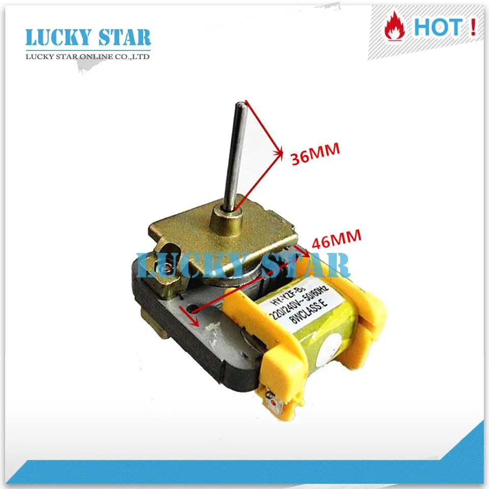 عمل جيد جديد لمحرك تبريد الثلاجة HY-YZF-B RE-01WT52 عمود 4 مم 8 وات 220 فولت