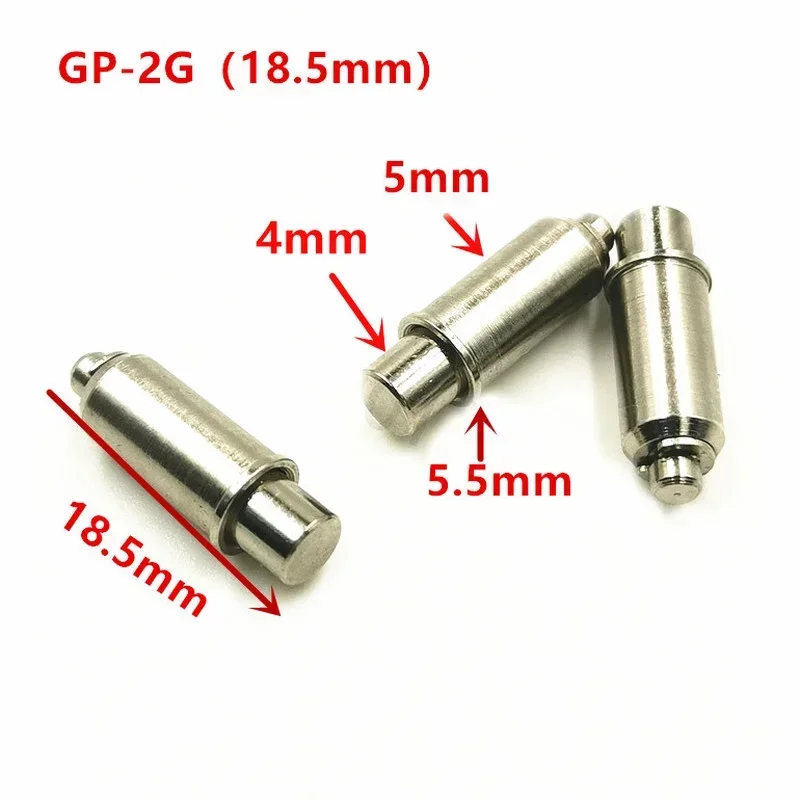 

100PCS GP-2GS Short Flat Spring Positioning Pin 5.0mm Elastic Column Total Length 18.5mm Positioning Column