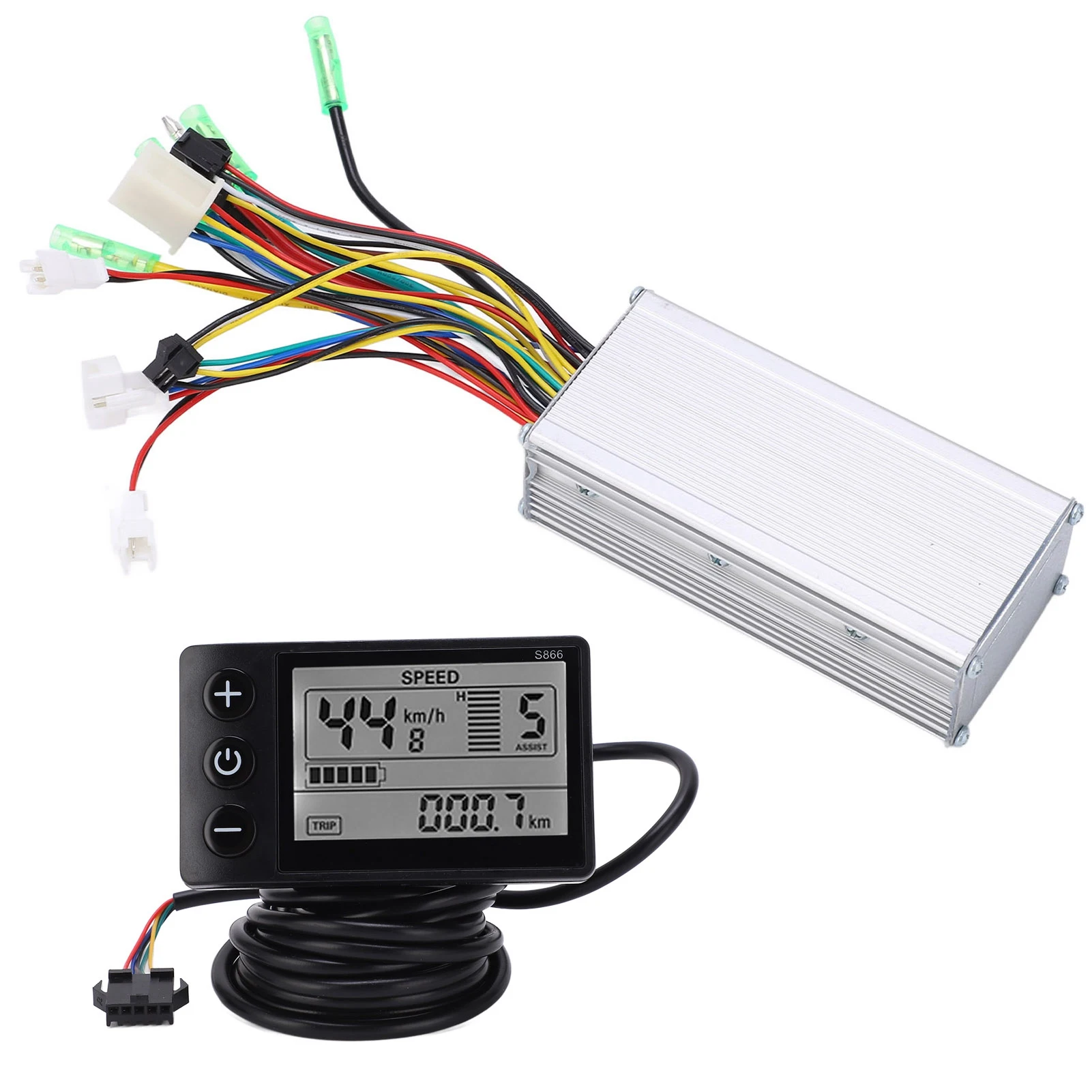 

36V 48V 500W 750W 22A 9 Tubes Electric Bicycle Scooter Brushless Controller Kit with LCD 866 Display Meter