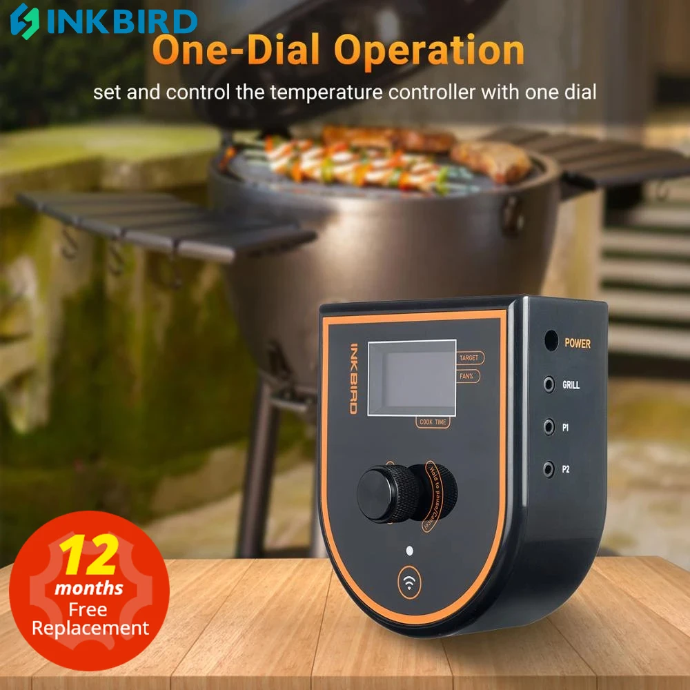 Inkbird Isc007bw Controlador de Temperatura do Forno Wifi bt Conectar para o Ovo Verde Grande Kamado Joe Weber Primo Resistente a 120v220v