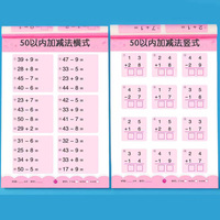 80 Pages/Book Addition and Subtraction Children's Learning Mathematics Workbook Handwritten Arithmetic Exercise Books Notebooks