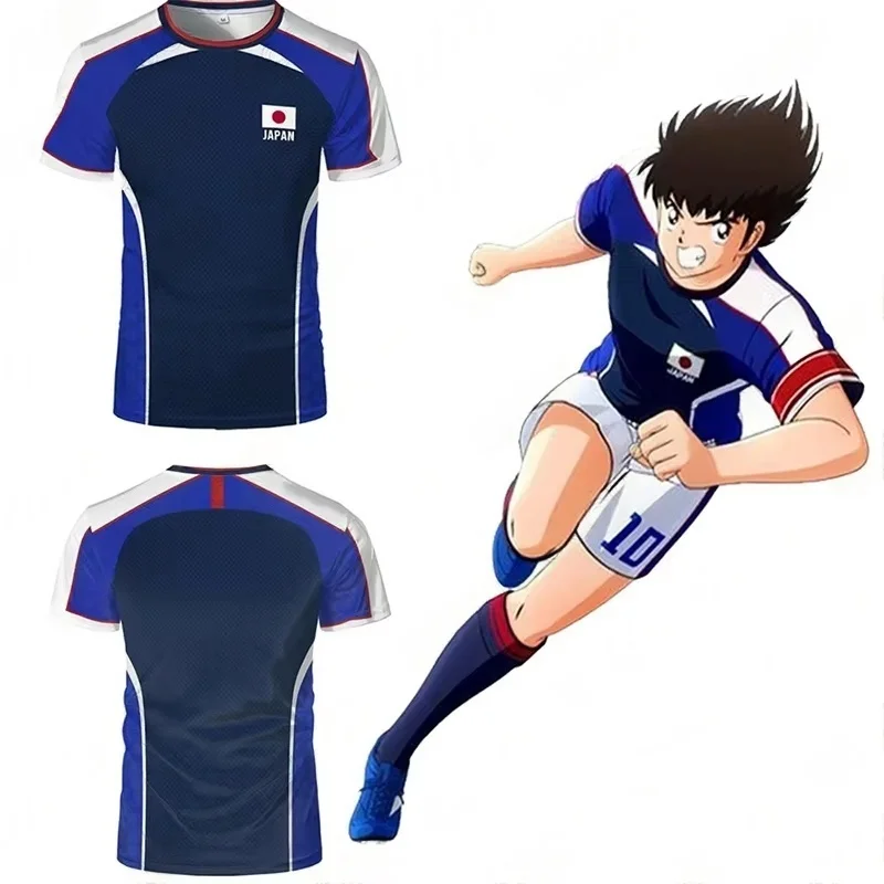 Camiseta de Fútbol del Anime Japonés Captain Tsubasa Nankirk, Versión para Fanáticos, Disfraz de Jugador de Wing, Ropa Casual para Hombres y Mujeres, Regalo Ideal para Niños