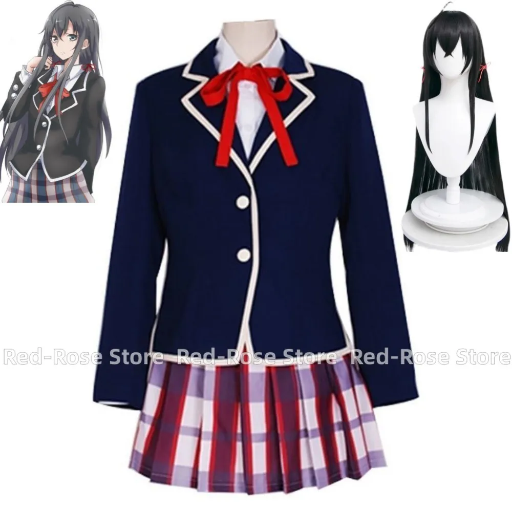 Anime Yukinoshita Yukino My Youth Romantic Comedy Is Wrong, As I Expected Teen SNAFU Cosplay Costume Wig School Uniform Hallowen