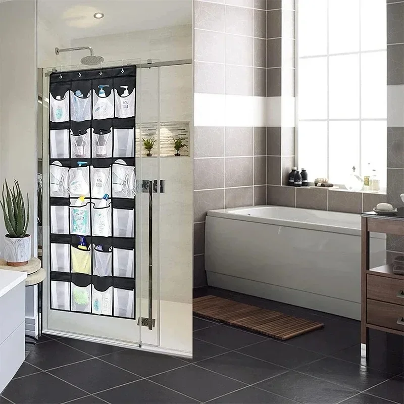 Calzolaio Articoli vari a parete Organizzatore di scarpe Armadio in tessuto Borsa portaoggetti Tasca in rete Trasparente da appendere sopra la porta Scatola di stoffa