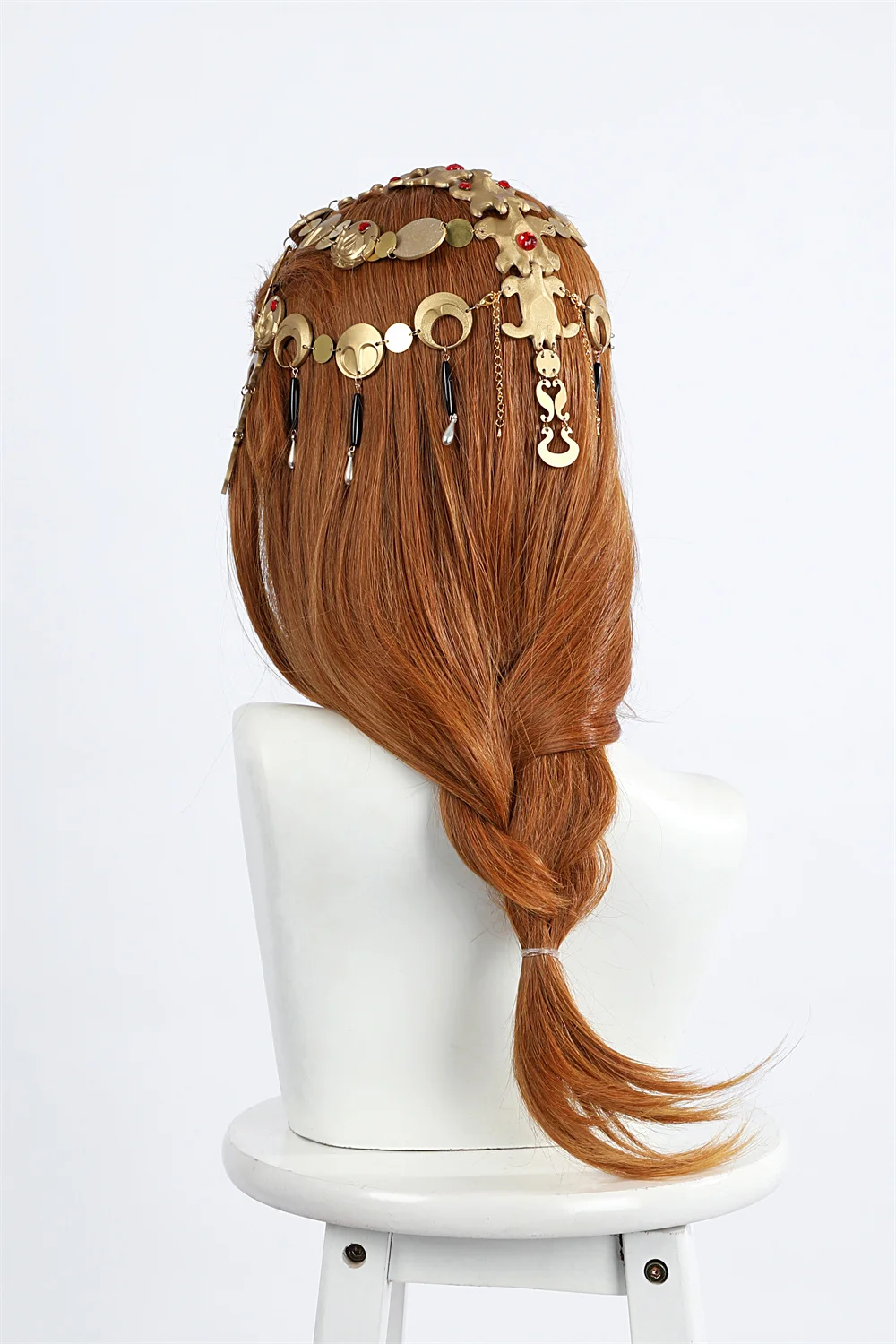 Jogo BG3 Mizora Cosplay Golden Chapelaria Mizora Halloween Cosplay Acessórios