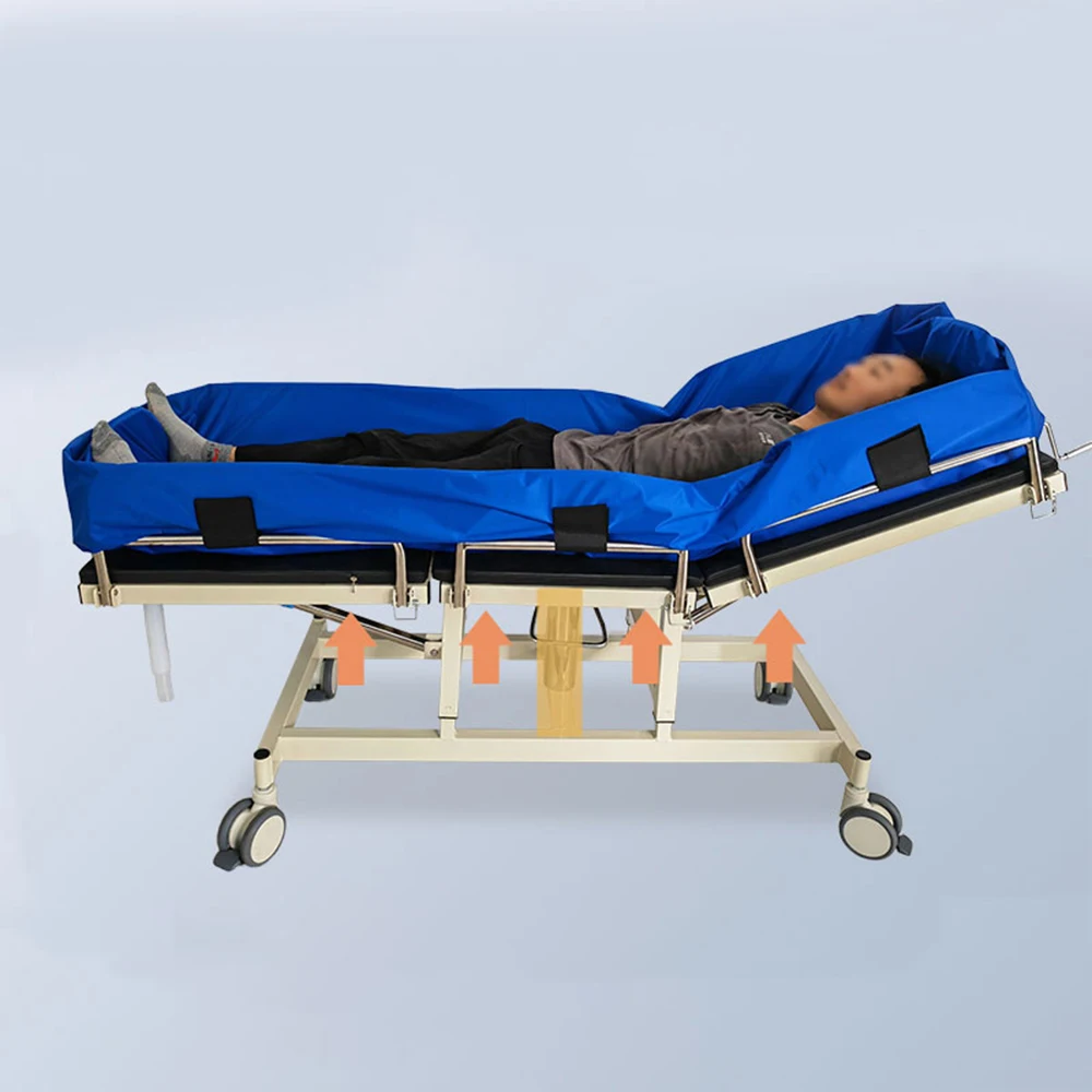 Medical Bath Shower Trolley Bed Steel Hydraulic Hospital Shower Bed For Disabled Patient - view 5