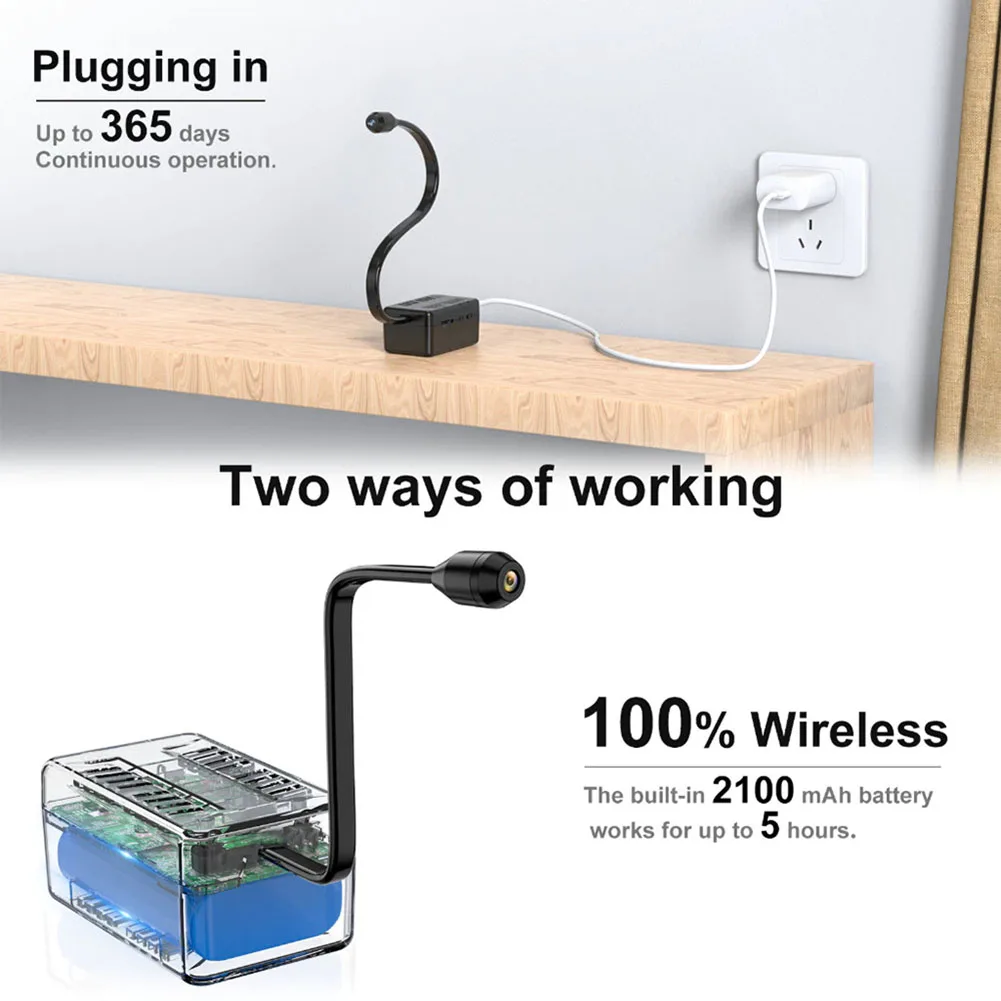 Mini WiFi Camera 1080P Full HD Wireless Security Smart Camera with Motion Detection Home Surveillance Camera Remote Monitoring