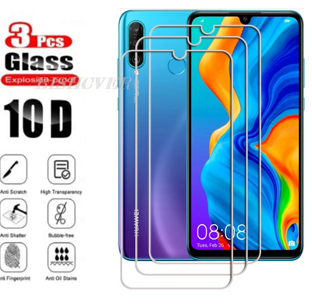 

3 шт. закаленное стекло 9H для Huawei P30 lite 6,15 "MAR-LX1M MAR-L01A MAR-L21A MAR-LX1A Защитная пленка из закаленного стекла