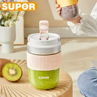 SUPOR-mezcladores de jugo de frutas recargables, exprimidores de frutas frescas, botella de jugo portátil USB, Mini licuadora eléctrica rápida para batidos