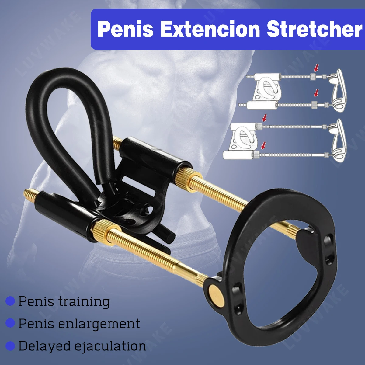 Penis Extender Adjustable Training Stretcher Kit Dick Enlargement Traction Device Penis Enlarger Sex Toys for Men Sexual Toys