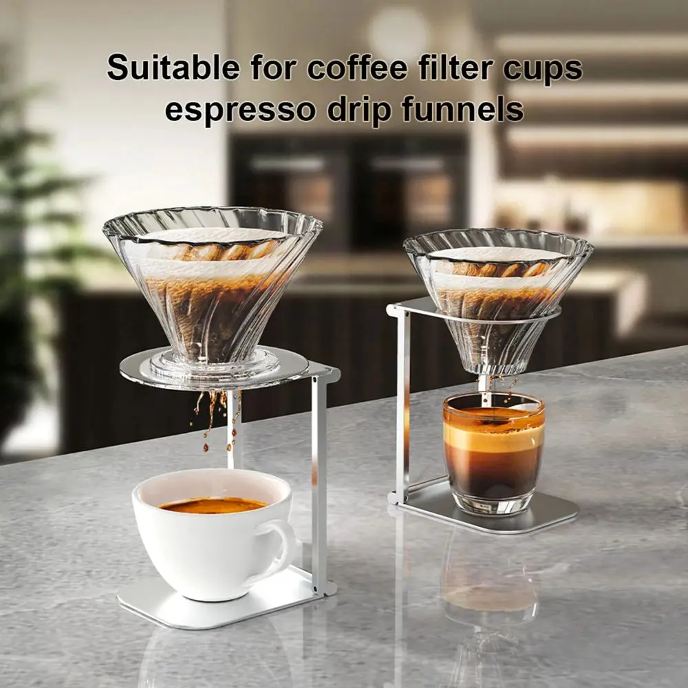 Foldable Aluminum Alloy Coffee Drip Holder Stand Support for Electric Portable Espresso Machine Pour over Coffee