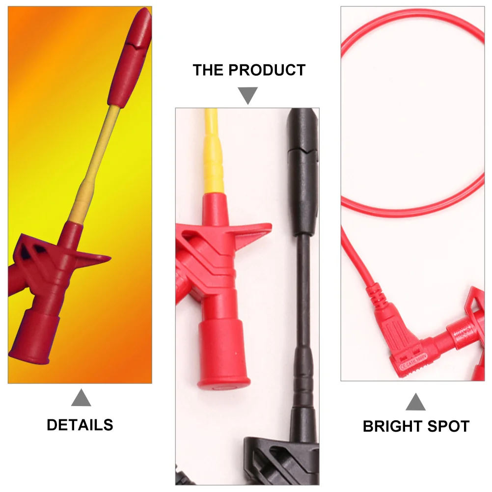 Testeur de Circuit, Clip de perçage d'isolation, sondes de Test multimètre, outil de Diagnostic automobile, accessoires de plomb de Test 2 pièces