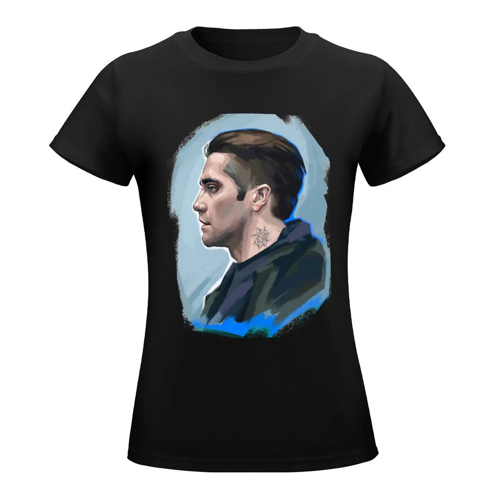 Jake Gyllenhaal T-Shirt female summer tops new edition cute clothes graphic t-shirts for Women