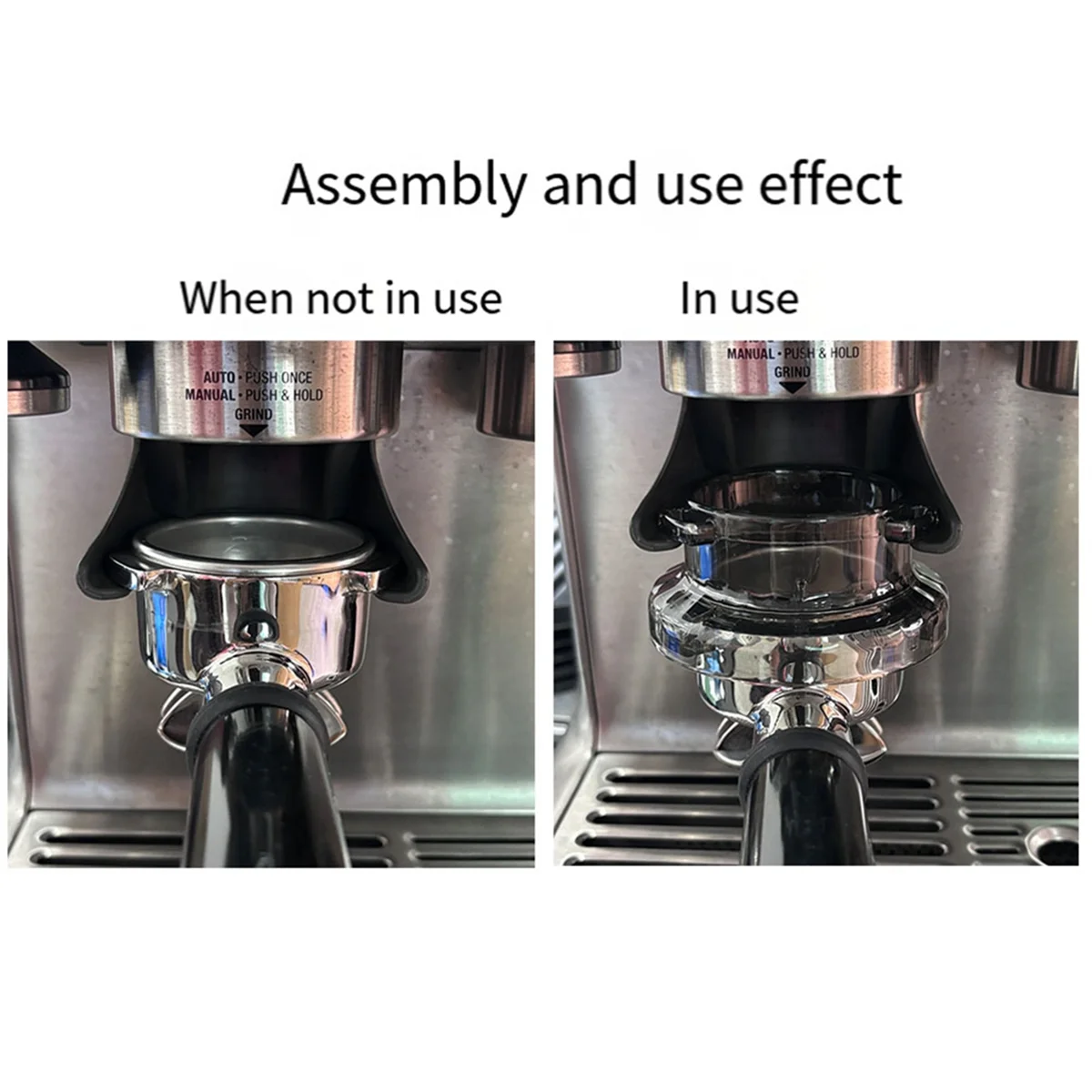 Nieuwste 54 mm doseertrechter voor Breville Barista portafilters, espressokoffieaccessoires