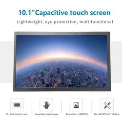 Portable monitor 10.1inch HDMI-compatible touch screen with speakers raspberry pi module display for computer PC psp laptop