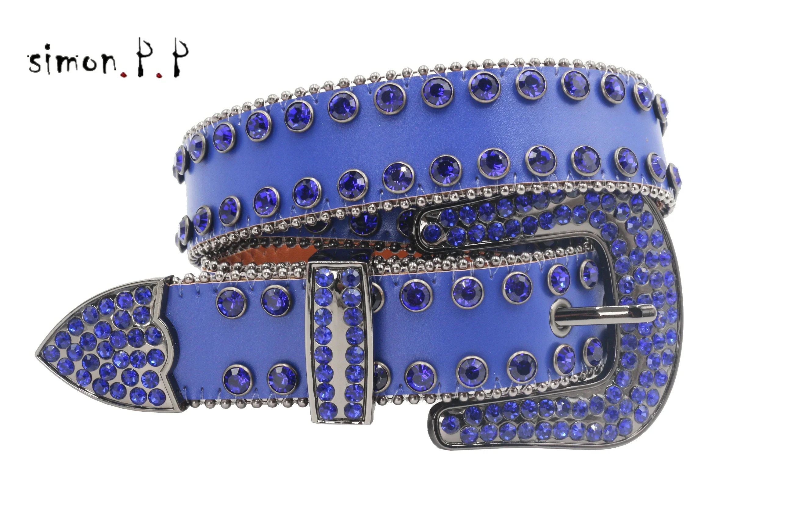 

Special offer Rhinestone Western Belt Luxury Brand Studded Belts for Men Strap Diamond Bling White Belts Cowgirl Cowboy For Jean