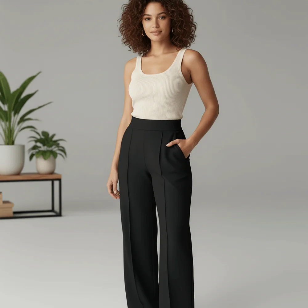 Loose Straight Wide-Leg Pants Wide Leg With Pockets Quick-Dry Joggers Athletic High Waisted Stretch Trousers Outdoor Exercise