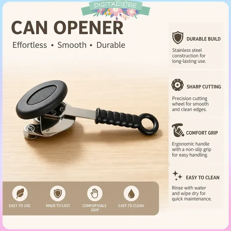For Pull-tab Can Sealing Tool, Milk Tea Can Sealer Household Personal Manual Sealing Machine