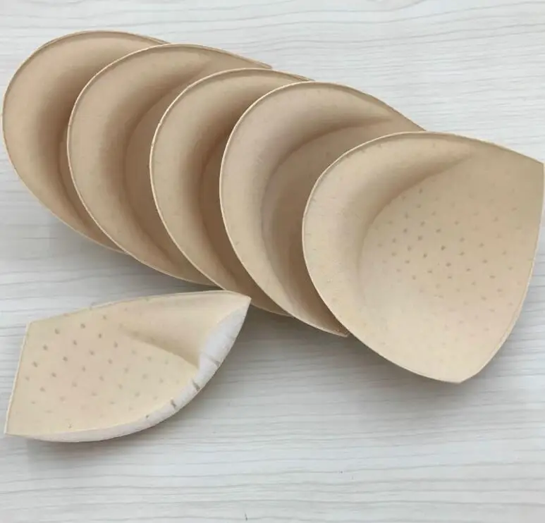 Large Size White Skin Breathable Hole Thickening Semicircle Sponge Chest Pad DIY Sew Underwear Bikini Swimsuit Wedding Dress Bra