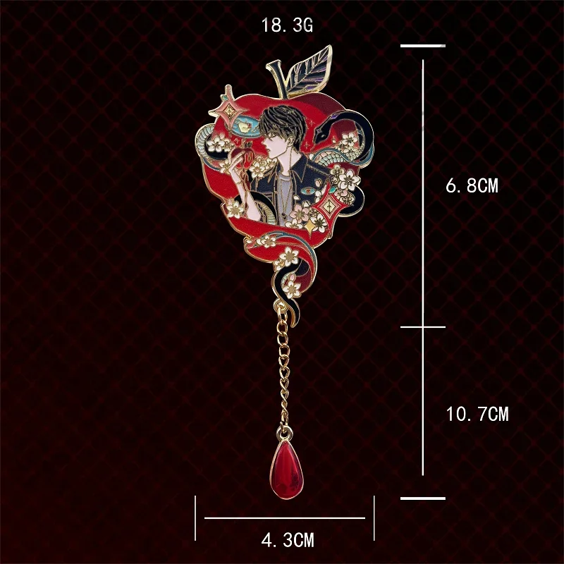 الحب والفضاء العميق كاليب دبوس الصدر بروش تأثيري شارة رائعة أبل أمبيتوس الإبداع شعار أوتش لعبة زملاء هدية #5