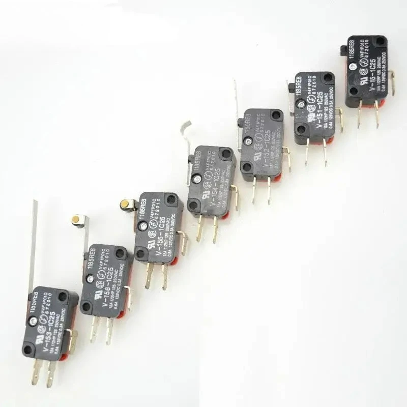 50PCS New Momentary Micro Limit Switch V-15 151 152 153 154 155 156-1C25 0.3A/250VAC