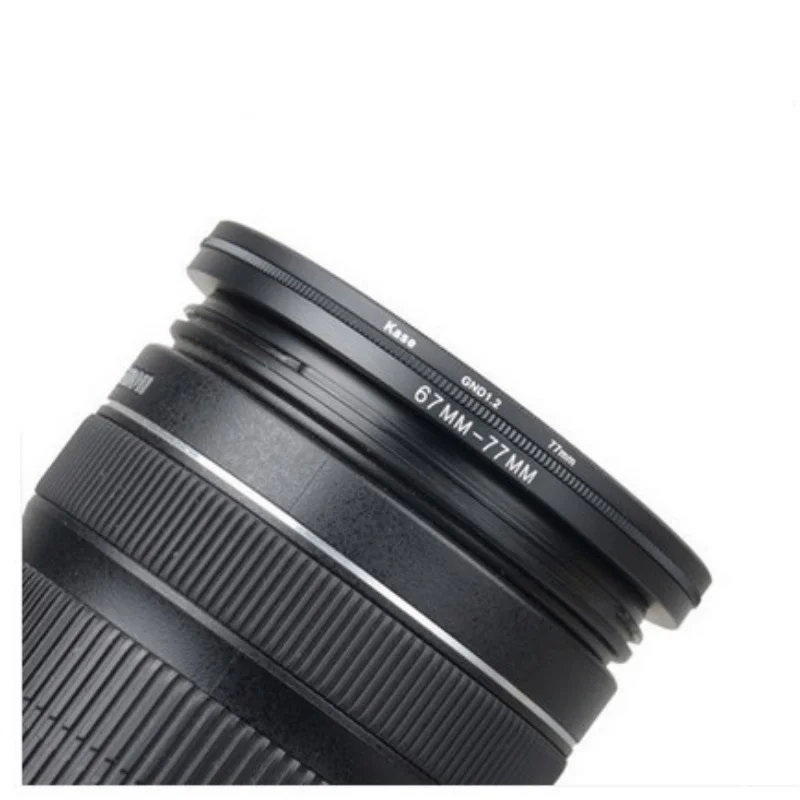 1PCS 40.5-62 55-67 55-72 55-77 58-67 58-72 58-77 62-72 62-77 67-77mm Metal Step Up Rings Lens Adapter Filter Set