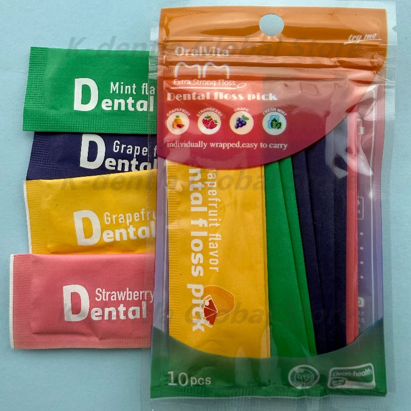 

60 × 10 шт./пакет, зубная нить, чистка между зубами, межзубная щетка, фруктовый вкус, зубочистка, чистка, гигиена полости рта