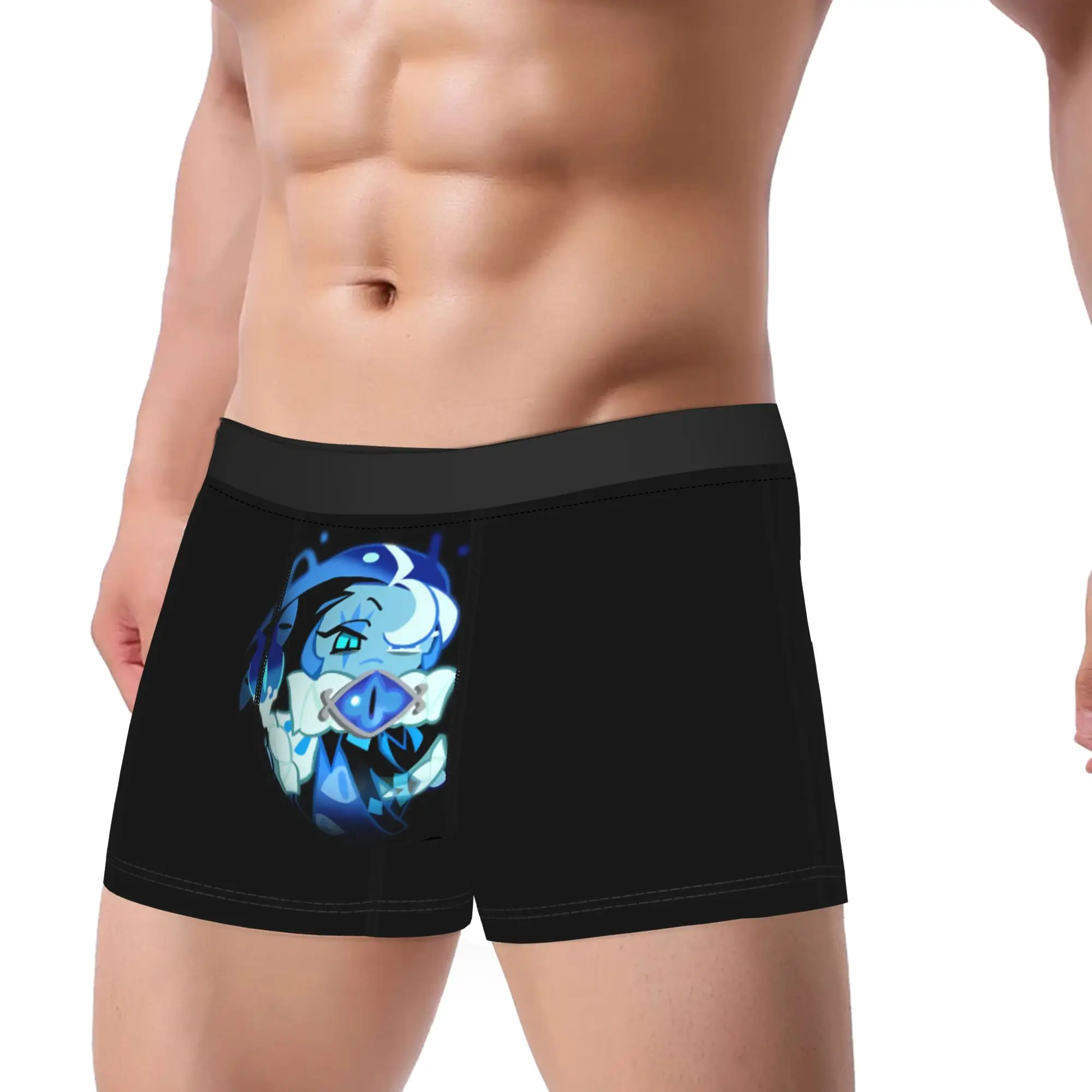 Novelty Boxer Shadow Milk Cookie Run Kingdom Shorts Panties Briefs Men's Underwear Cute Cartoon Anime Underpants for Homme S-XXL