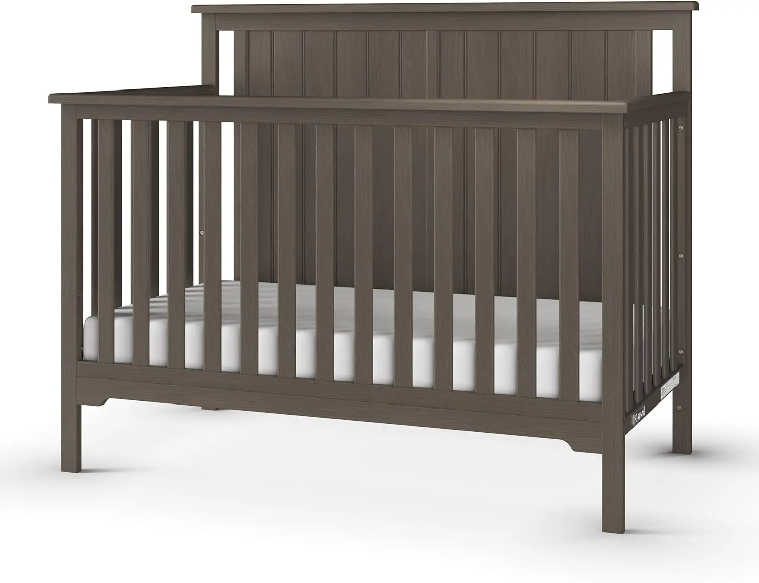 Cottage Flat Top Crib, Dresser and Topper Nursery Set, 3-Piece, Includes 4-in-1 Convertible Crib, Dresser and Toppe