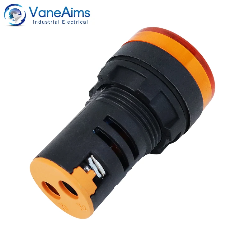 10pcs 22mm Panel Mount Signal Power Indicator Light Pilot Lamp AC 220V AD16-22DS beacon light led