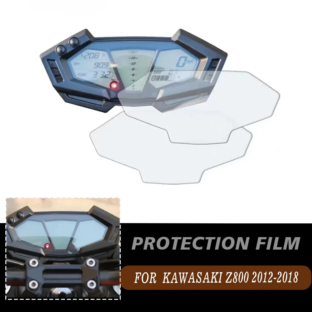 

2PCS For Kawasaki Z800 ZR800 ABS Z/ZR 800 Motorcycle Accessories Cluster Scratch Protection Dashboard Film Screen Protector