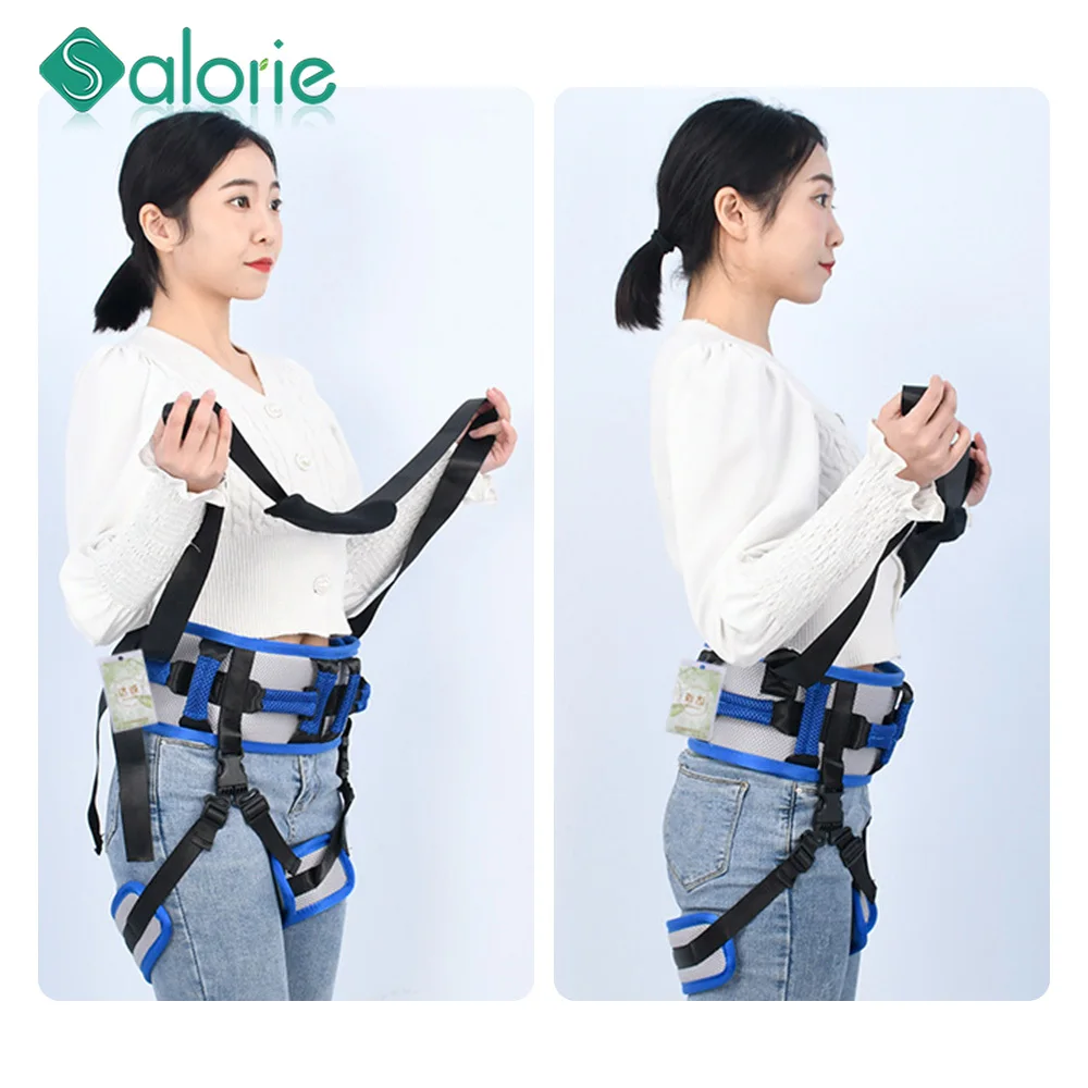 Stroke Patient Assisted Walking Waist Strap Leg Paralyzed Hemiplegia Elderly Standing Rehabilitation Training Aid Transfer Belt