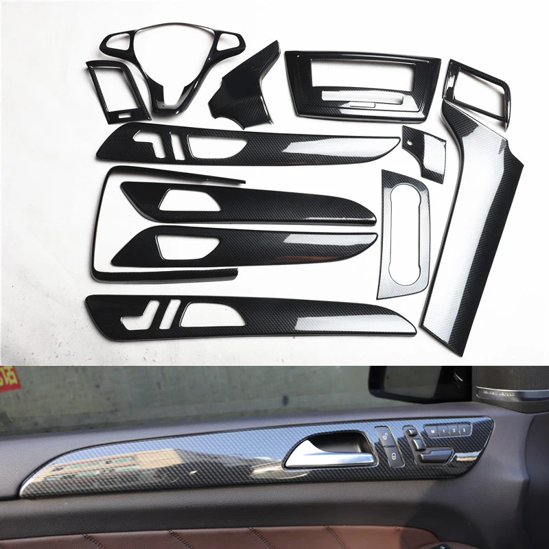 

Carbon Fiber Car Interior Accessories For Mercedes Benz Gle Gls 2015 2016 2017 2018 2019 W166 X166 Gle320 450 Decoration Refit
