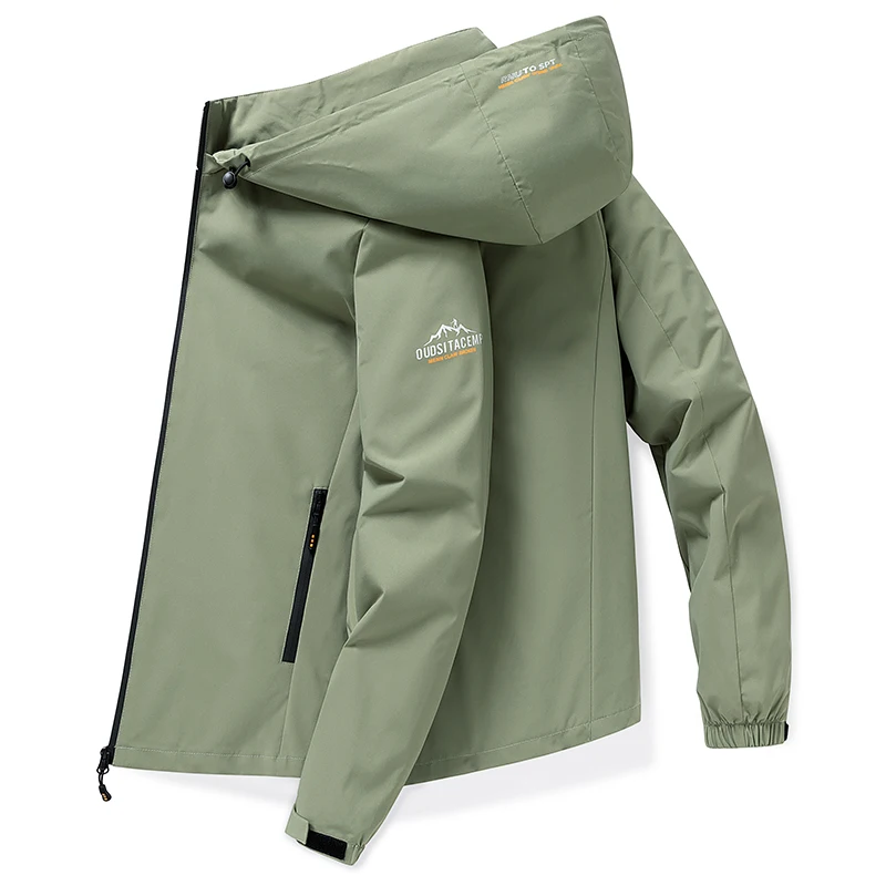 

Men Windbreaker Hooded Jackets Clothing 5XL Spring Autumn Men's Bomber Jackets Fashion Men Streetwear Pilot Zipper Coats Ourwear