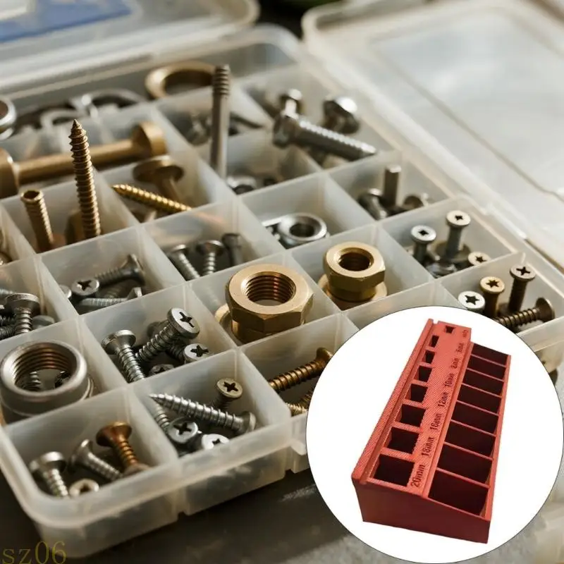 Q2Q4 Transportable Multiple Layer Screw Nut Sorting Box Label Friendly Strong Tool Planner