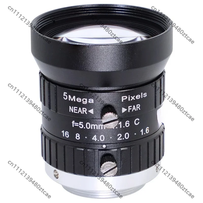 5MP Machine Vision Industrial C Mount Lens 5mm 8mm-75mm 100mm Manual Aperture Low Distortion