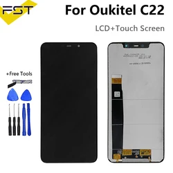 5.86 inch OUKITEL C22 LCD Display+Touch Screen Digitizer Assembly 100% Original New LCD Touch Digitizer For Oukitel C22 Display