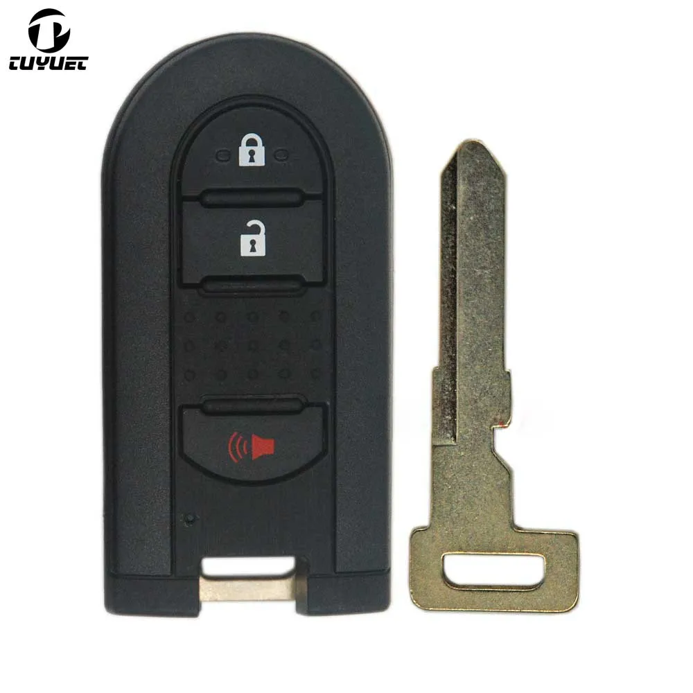 Smart  Remote Key Shell for Toyota Rush Daihatsu Wigo PERODUA Replacement Car Key Blanks with Emergency Insert key Blade