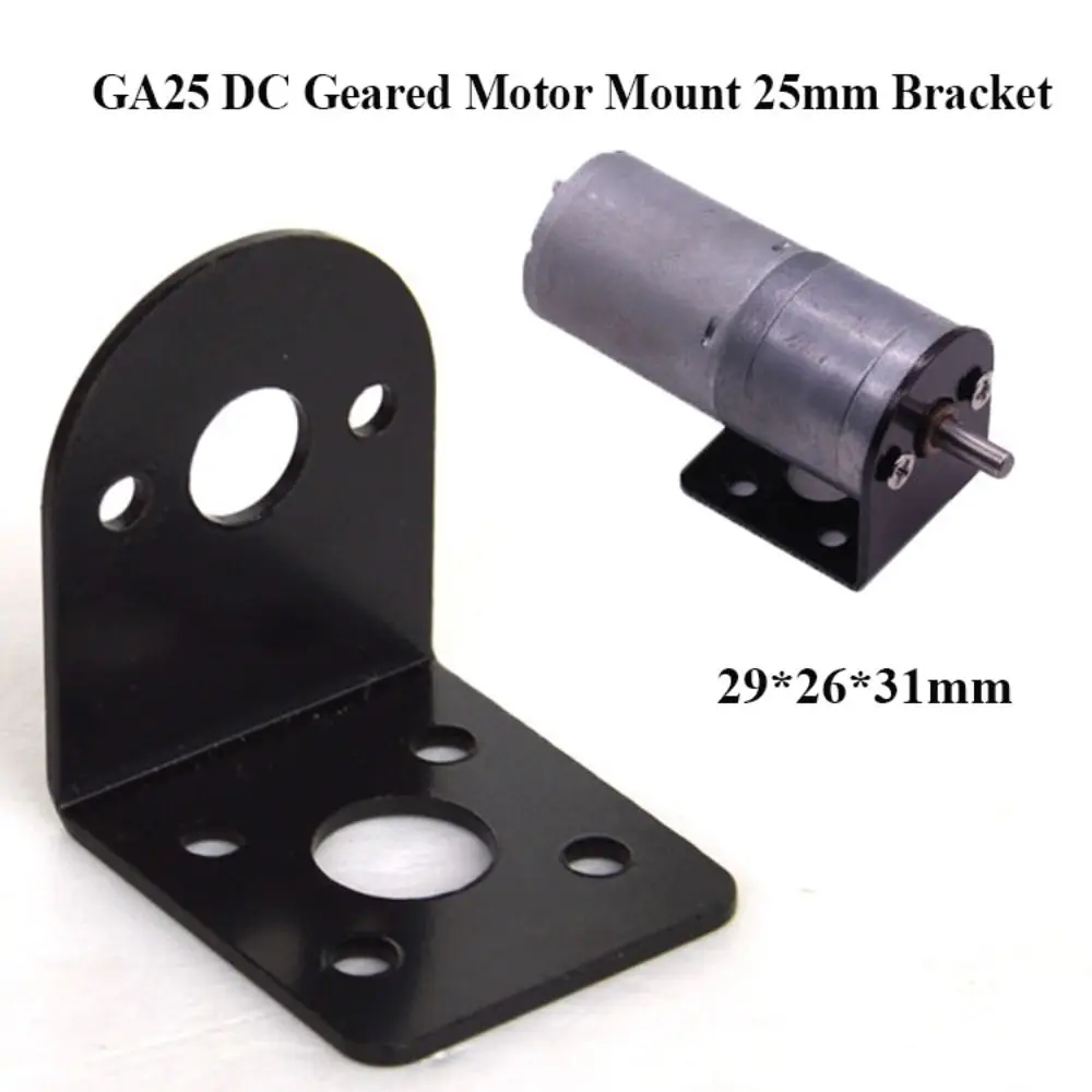 GA25 DC Geared Motor Mount 25mm Bracket for 310 370 2418 2430 Low Speed High Torque Motor L Shape Universal Fixing Holder Stand