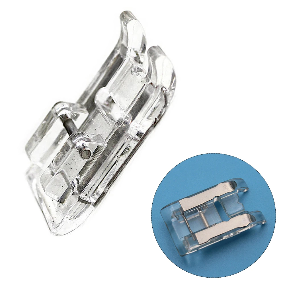 Household Multifunctional Sew Accessories Transparent Satin Interwoven Hem Feet Domestic Sewing Machine Foot Presser Foot