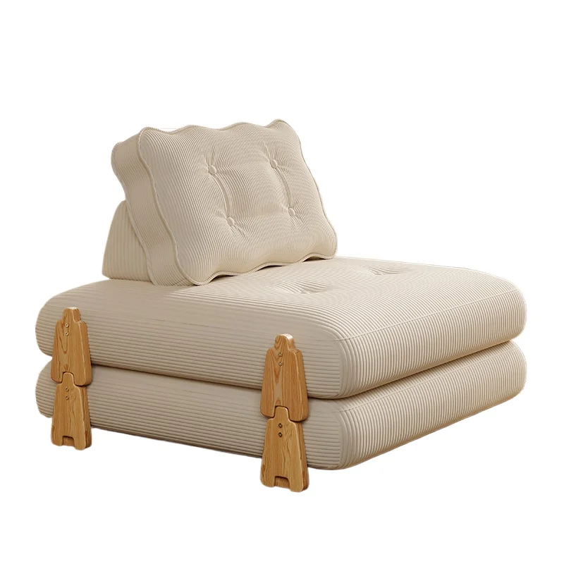 

Foldable combination, solid wood single, lazy sofa