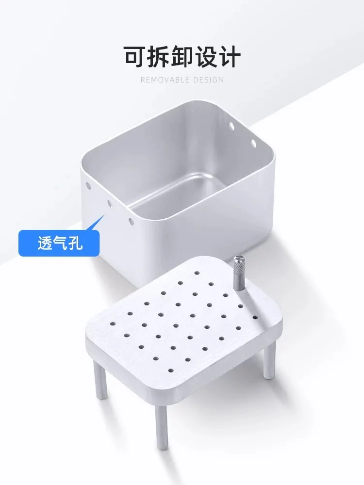 Disinfection Aluminium Box 30 Points Endo Files Holder Autoclave Sterilizer Case Burs For Oral Care Tools Random Color