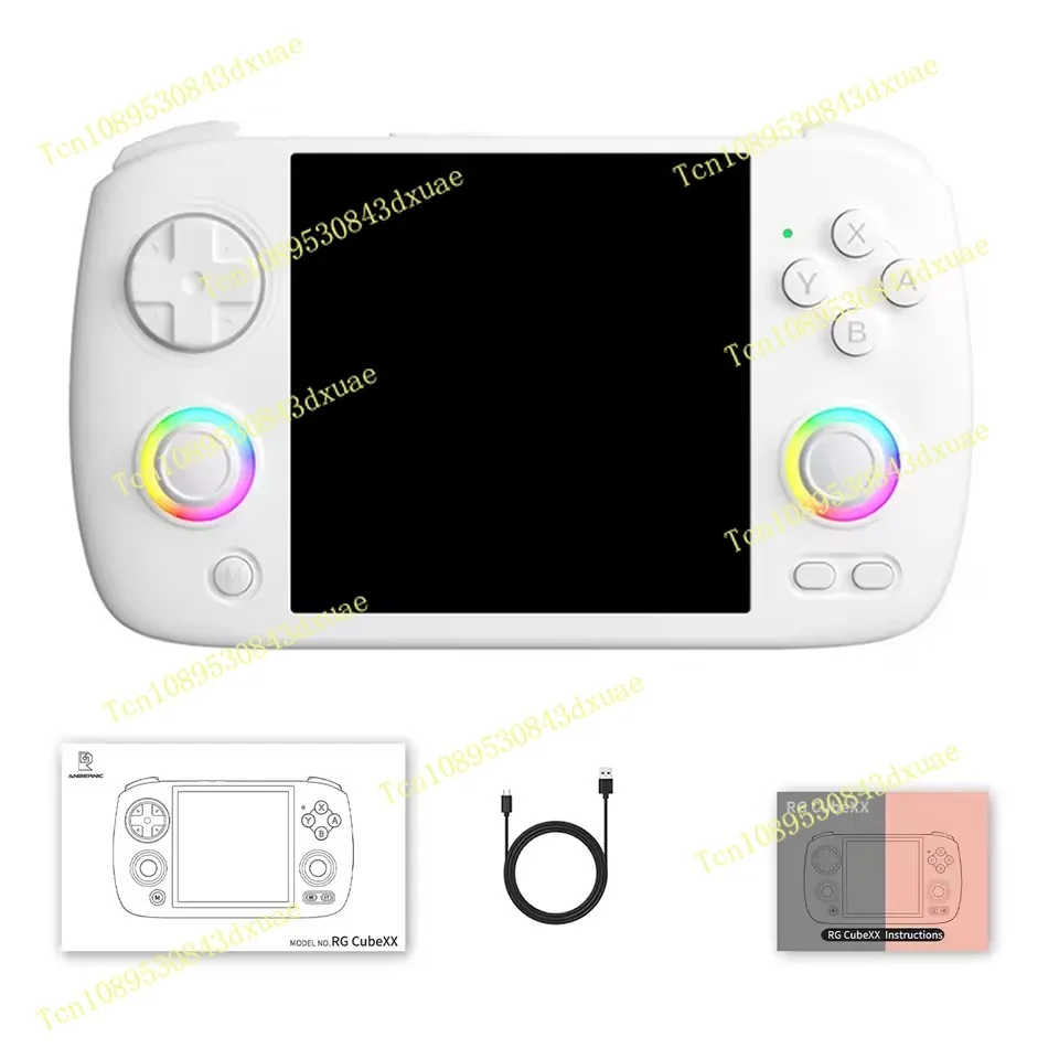 مشغل وحدة تحكم ألعاب كلاسيكية Rg Cubexx بشاشة 3.95 بوصة لينكس واي فاي محاكي وحدة تحكم ألعاب الجيب الرجعية Rgcubexx #5