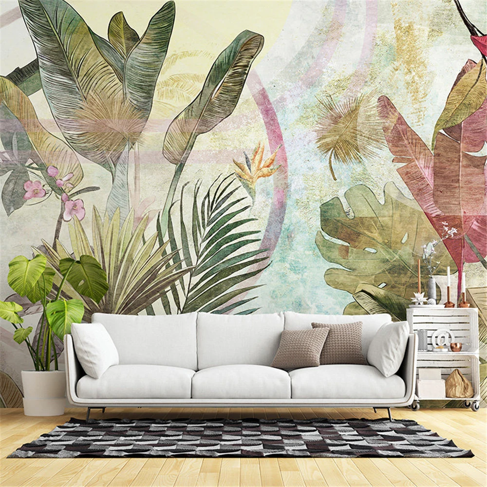 papel-de-parede-personalizado-nordico-verde-pequena-planta-tropical-fresca-folha-de-banana-fundo-de-parede-com-alce-papel-de-parede-adesivo-para-quarto