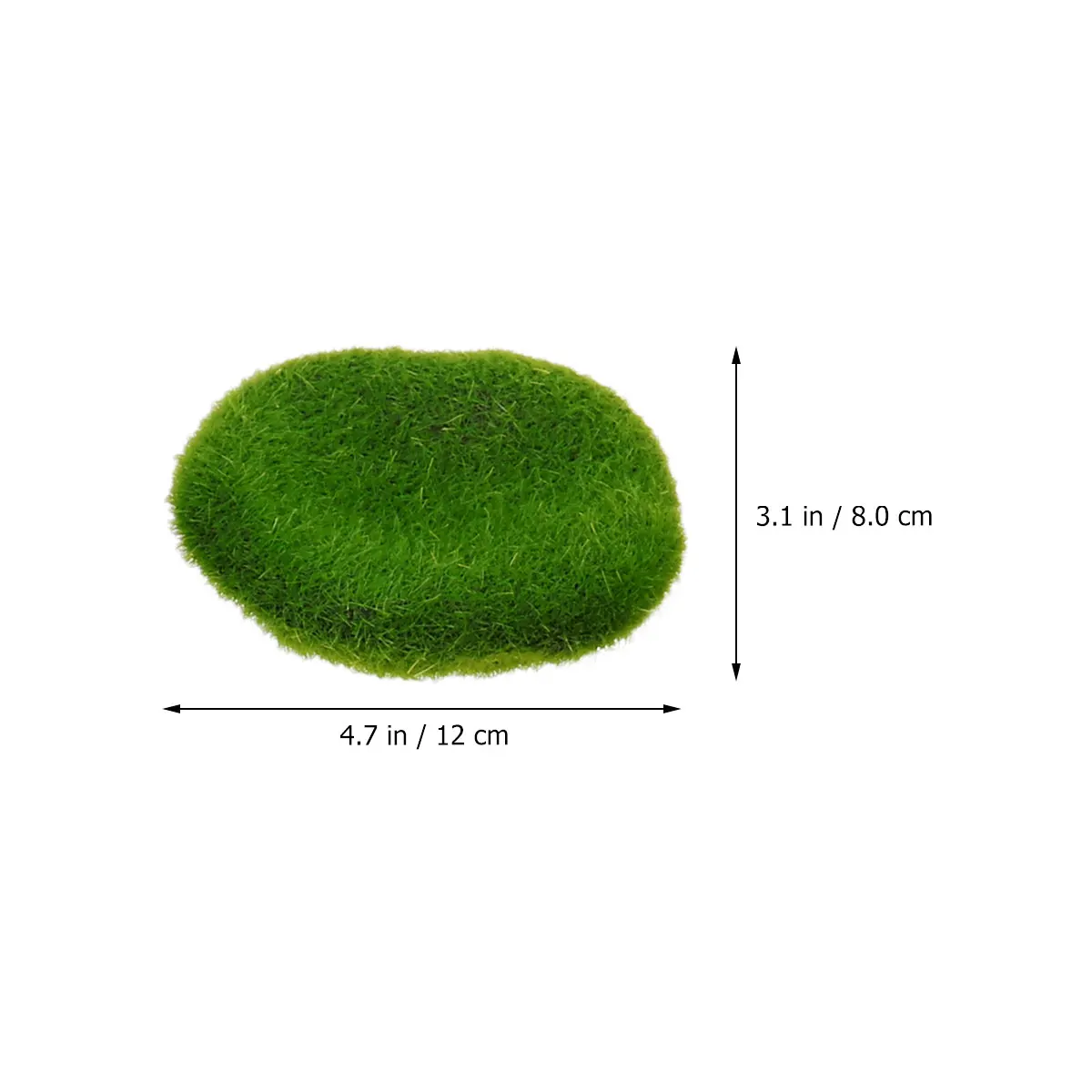 

19 PCS Simulated Moss Ball Decoration Imitation Stone Green Mossy Cover Decorate Bonsai