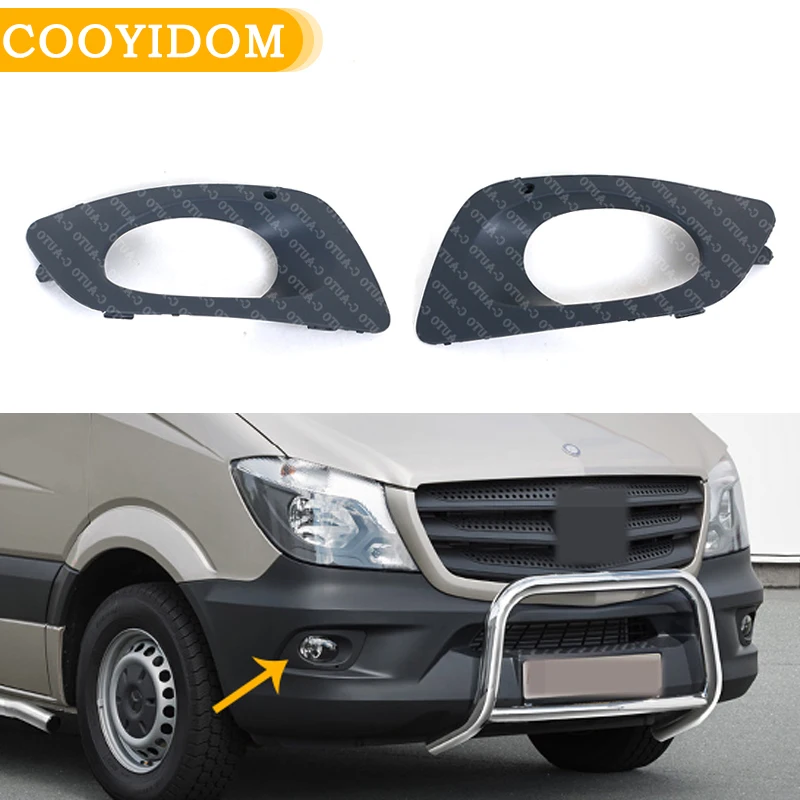 Car Front Bumper Fog Lamp Foglight Cover With Hole For Mercedes Sprinter W906 9068850253  9068850353 Car-styling