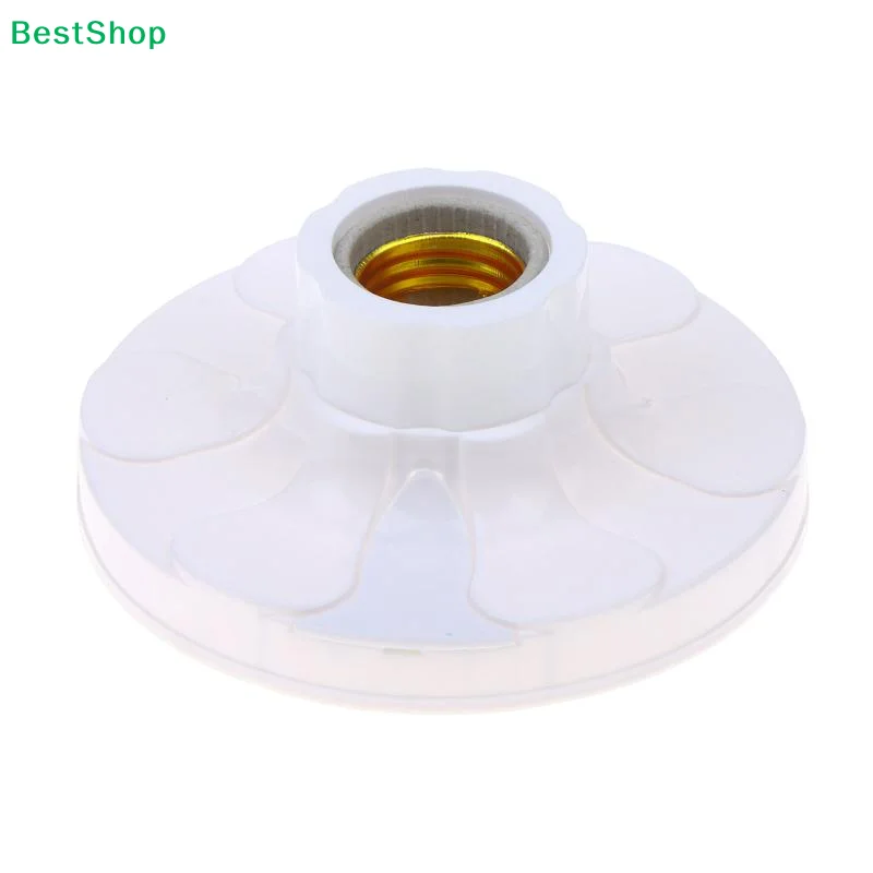 〔Y〕1Pc 120mm E27 Ceramic Light Holder Keyless Porcelain Threaded E27 Screw Lamp Base Socket E26 Ceramic Lampholder