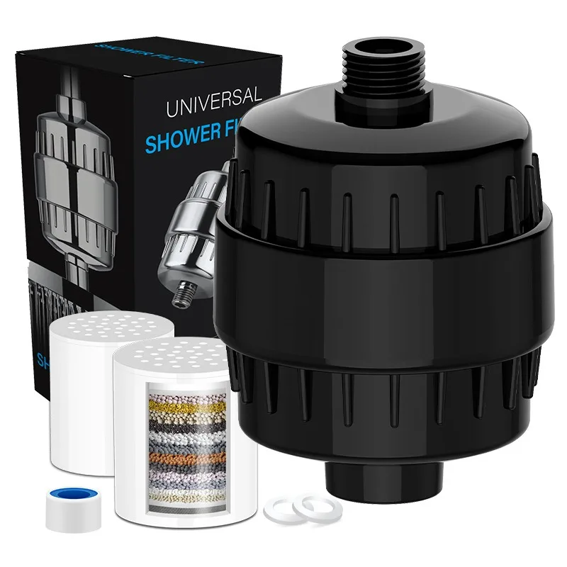 15/20 stages high output shower water filter removes chlorine fluoride heavy metals filter softens high quality shower head