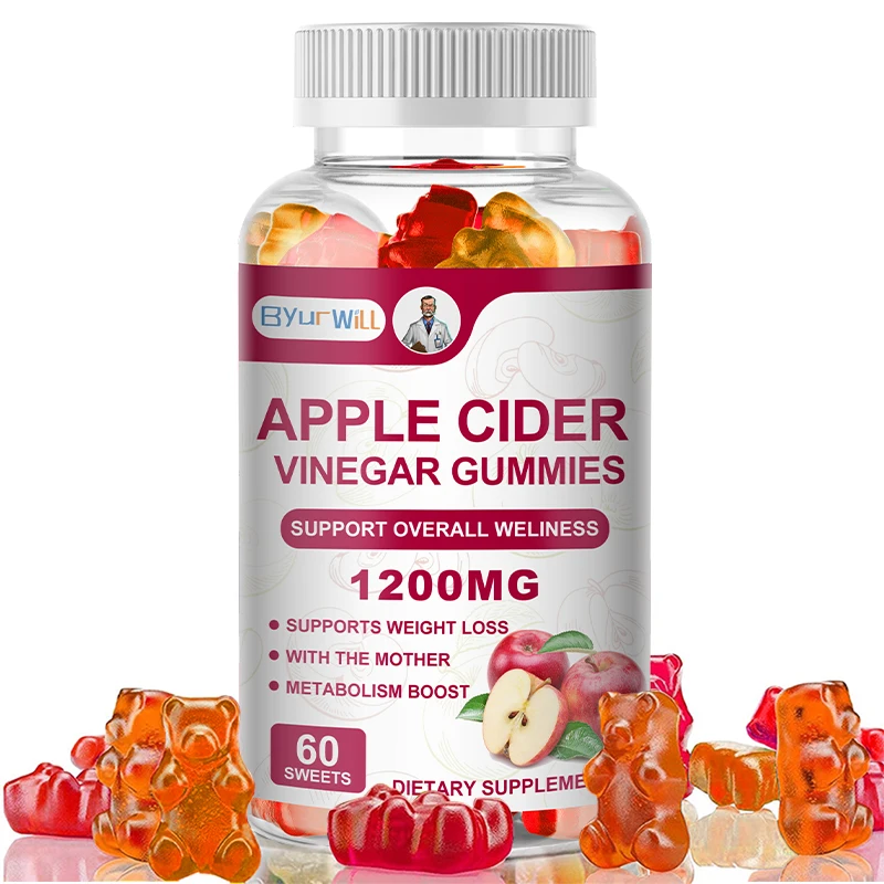 Apple Cider Vinegar Gummies with Beetroot Vitamin B12, Support Energy Levels & Digestion Health, Detox Body